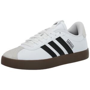 Adidas Womens VL Court 3 Sneaker White Black Grey Size 7.5 Skateboarding Shoe